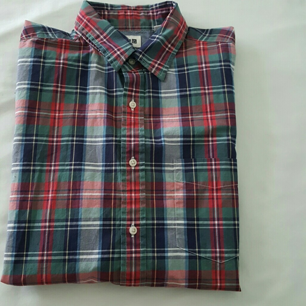 Plaid dress shirt medium-size