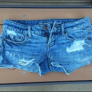 Ripped American Eagle Shorts