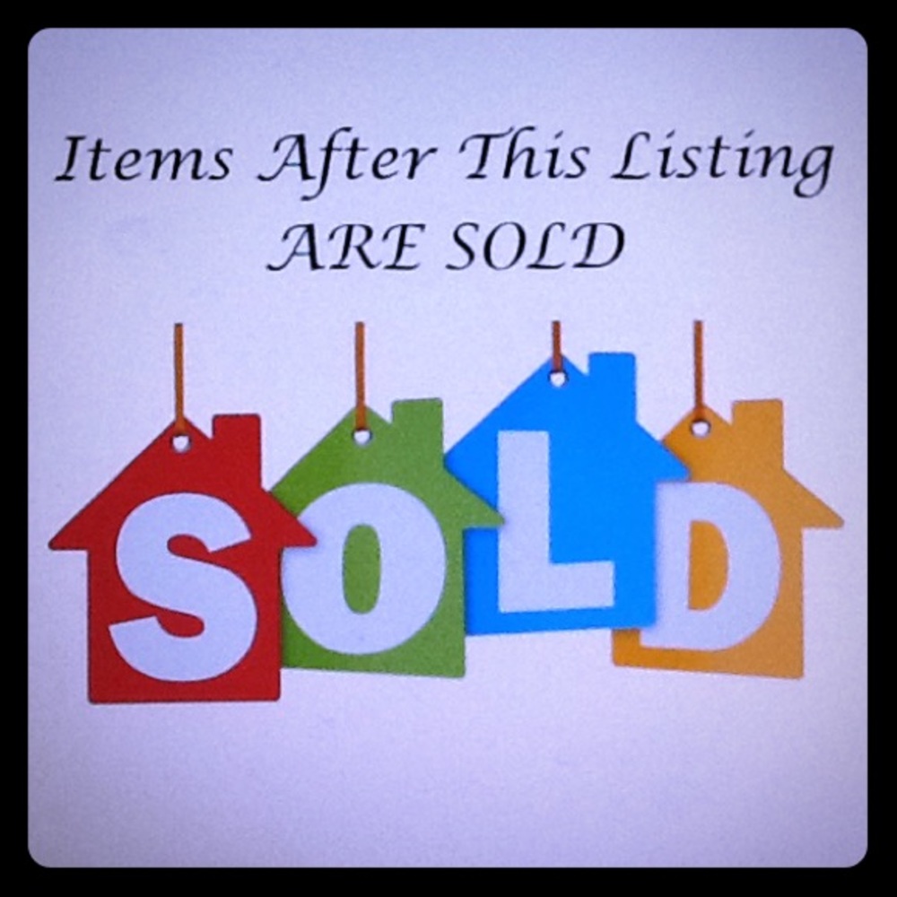 💰 Items After This Listing Are Sold 💰