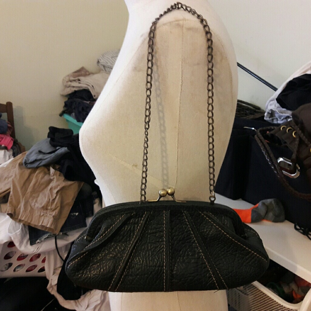 Adrienne Vittadini leather black purse