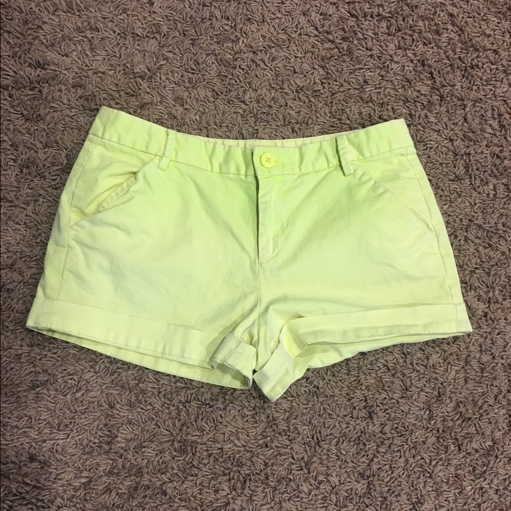 Neon yellow/green shorts
