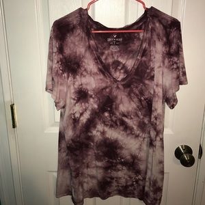AE v neck tyedye top