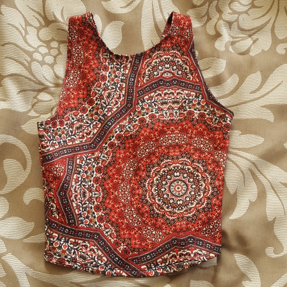 Cropped halter top