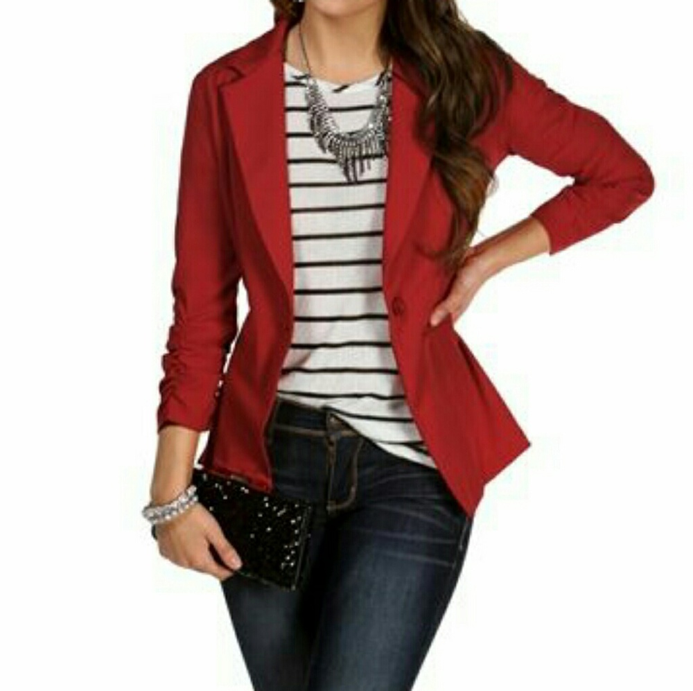 Red blazer