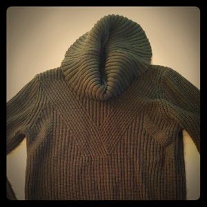 Olive Green Turtleneck Sweater