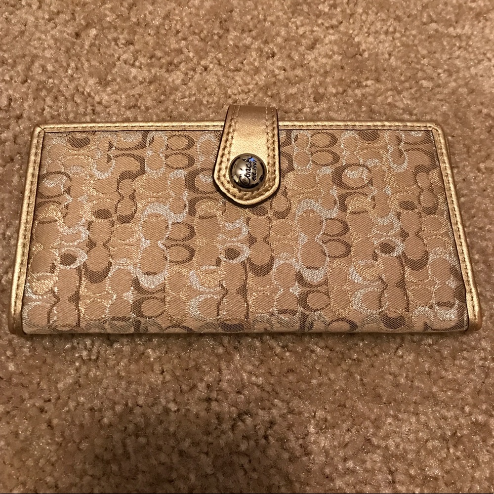 Gold Coach Wallet