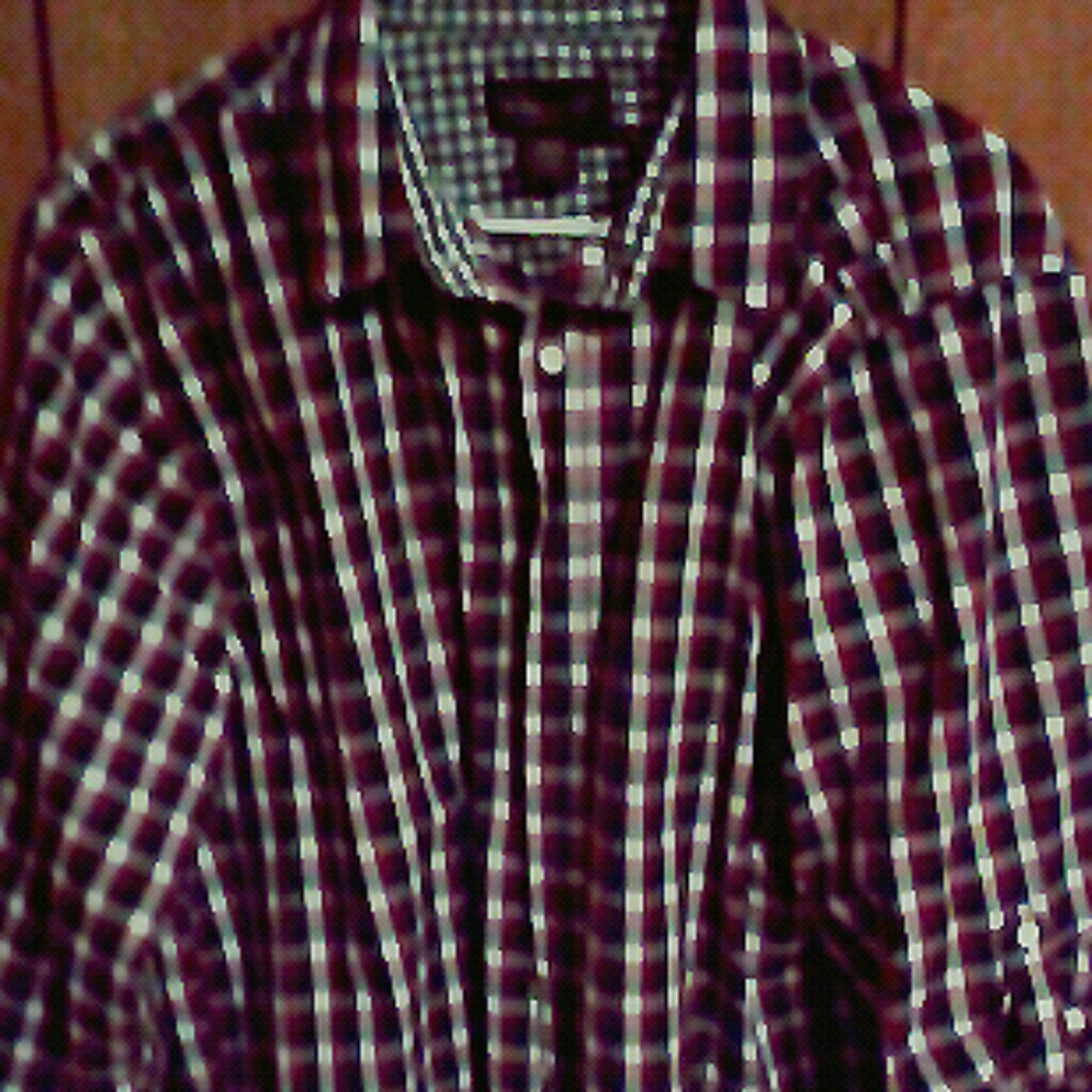 Long Sleeve Button Down Plaid Shirt