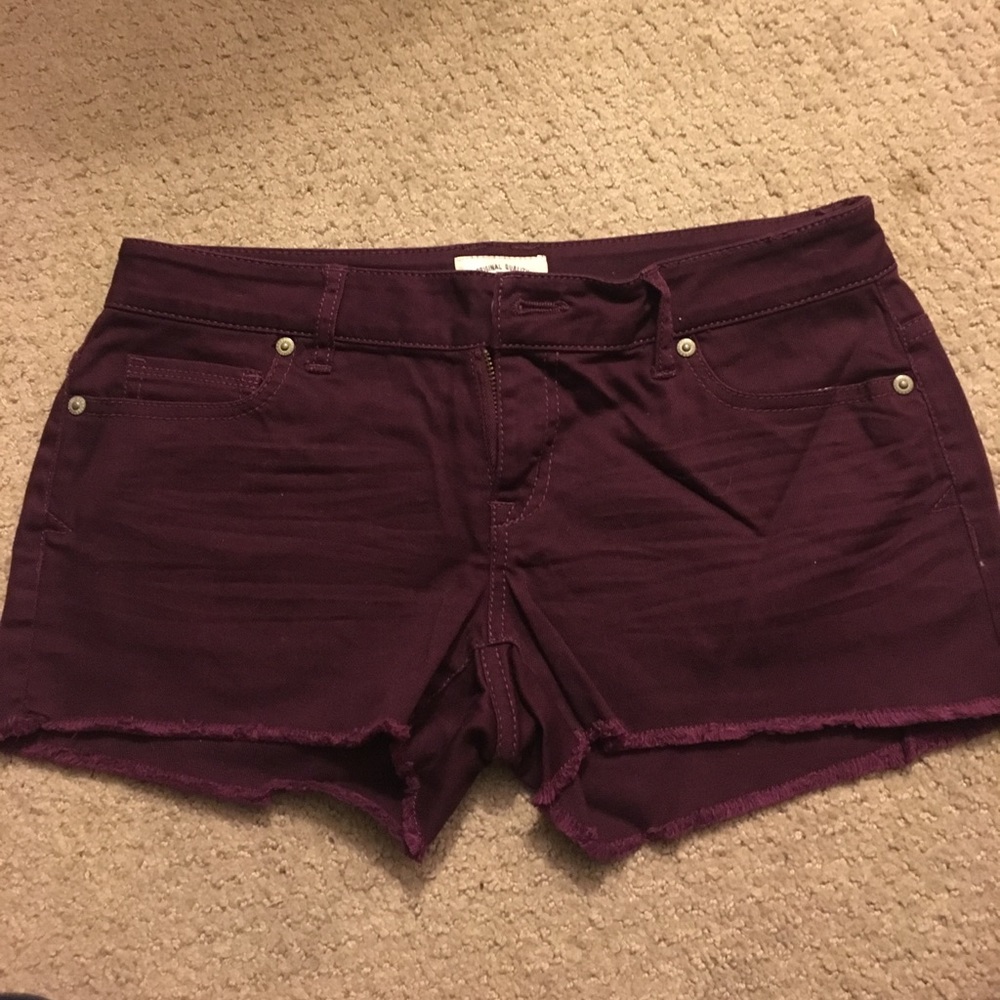 aeropostale wine shorts