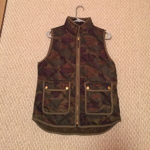 Jcrew camo vest