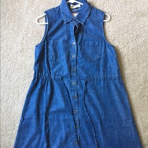 Button-Down Denim Dress