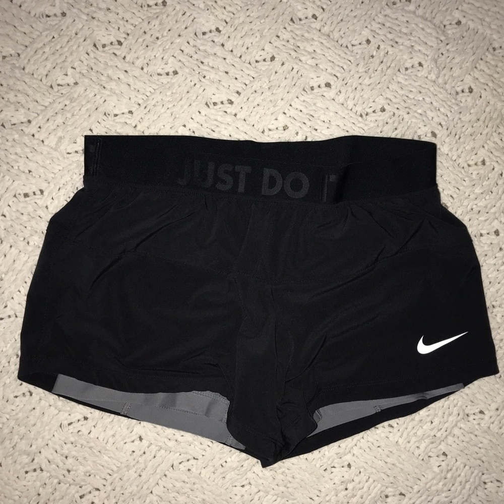 Nike black shorts w spandex almost new