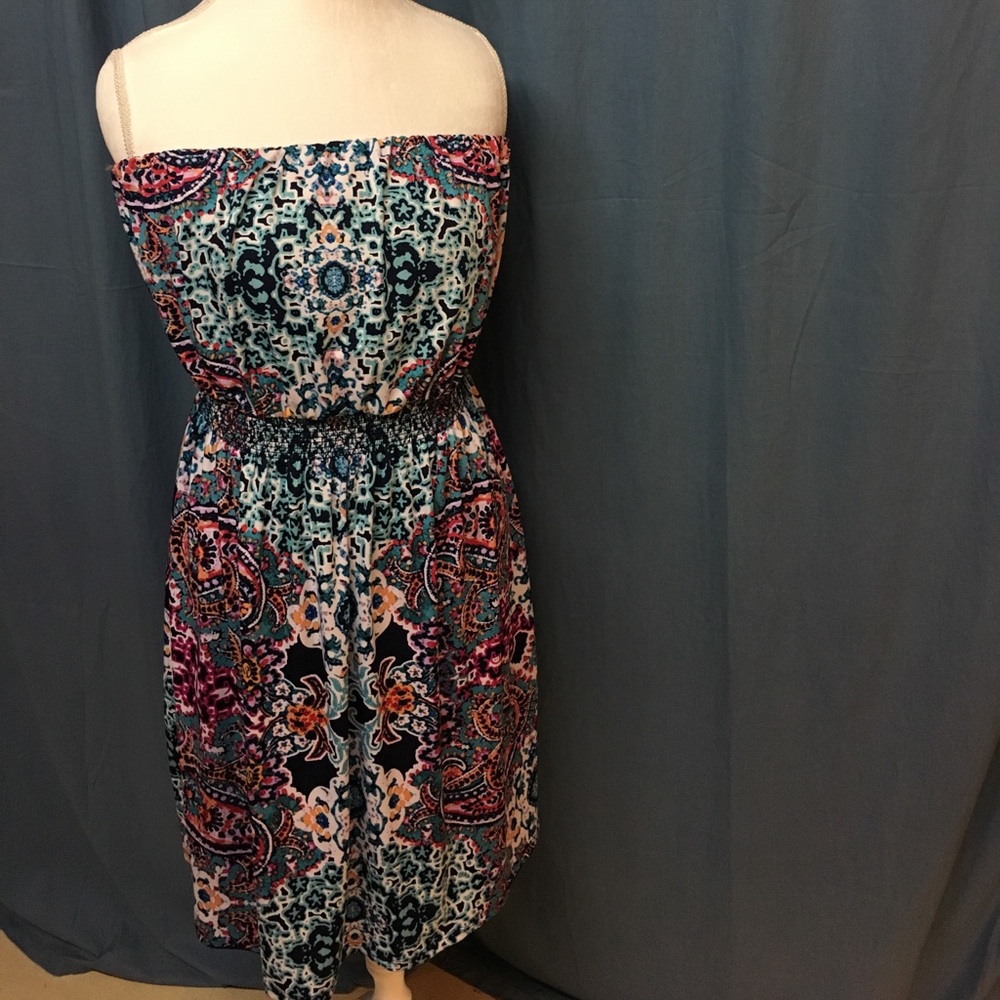 Strapless summer dress