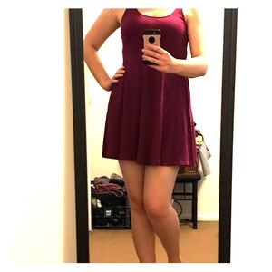 VS PINK Striped or Plum Skater Dress