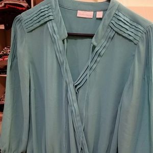 3/4 sleeve chiffon dress top