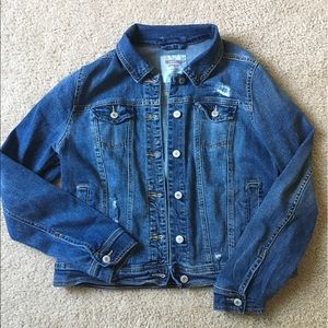 Slightly Distressed Denim Jacket
