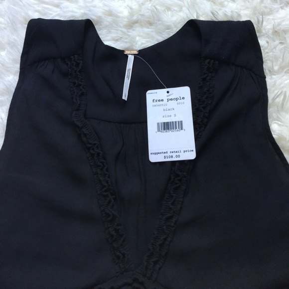 NWT [Free People] Sleeveless Plunge Neck Tunic - S - Picture 8 of 8