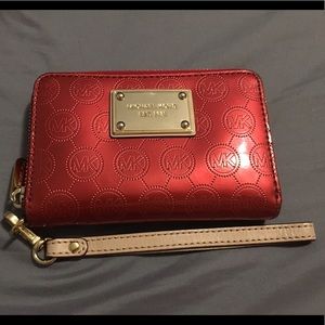 Authentic Michael Kors Red Wristlet