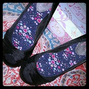 Jellypop Dovewing Black Flats