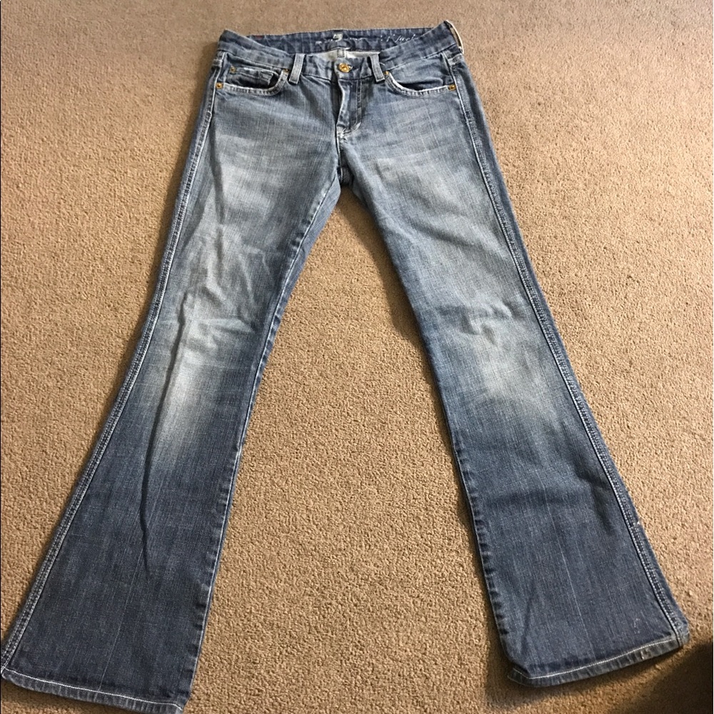 Size 25 Seven for All Mankind Bootcut Jeans