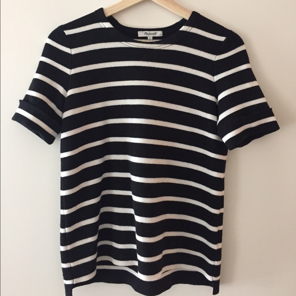 Madewell striped box tee
