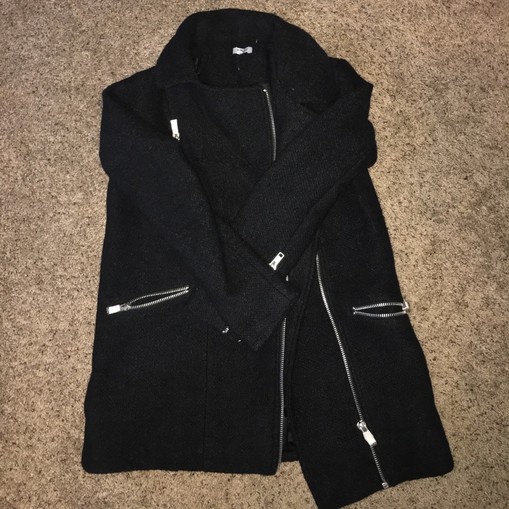 Wool black coat