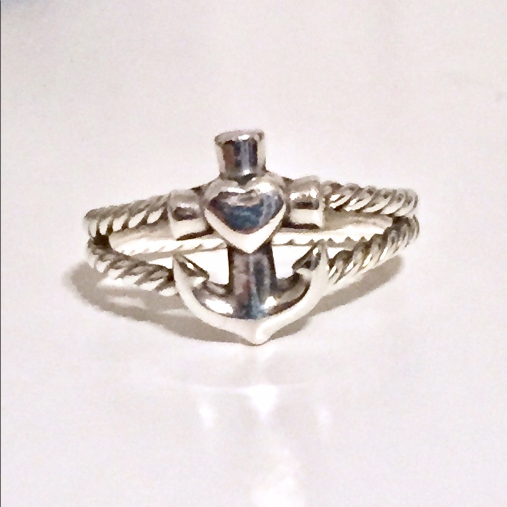 James Avery Anchor Ring - Size 9