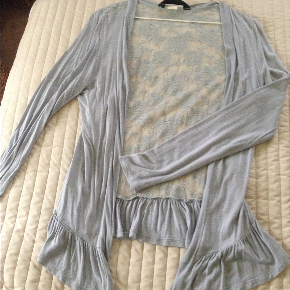 Lace Back Cardigan