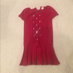 Red Sweater Dress with 13 Sparkles/Gems