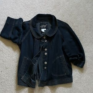 Womens Denim 3/4 sleeve jacket