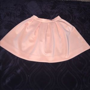 Peach colored skater skirt