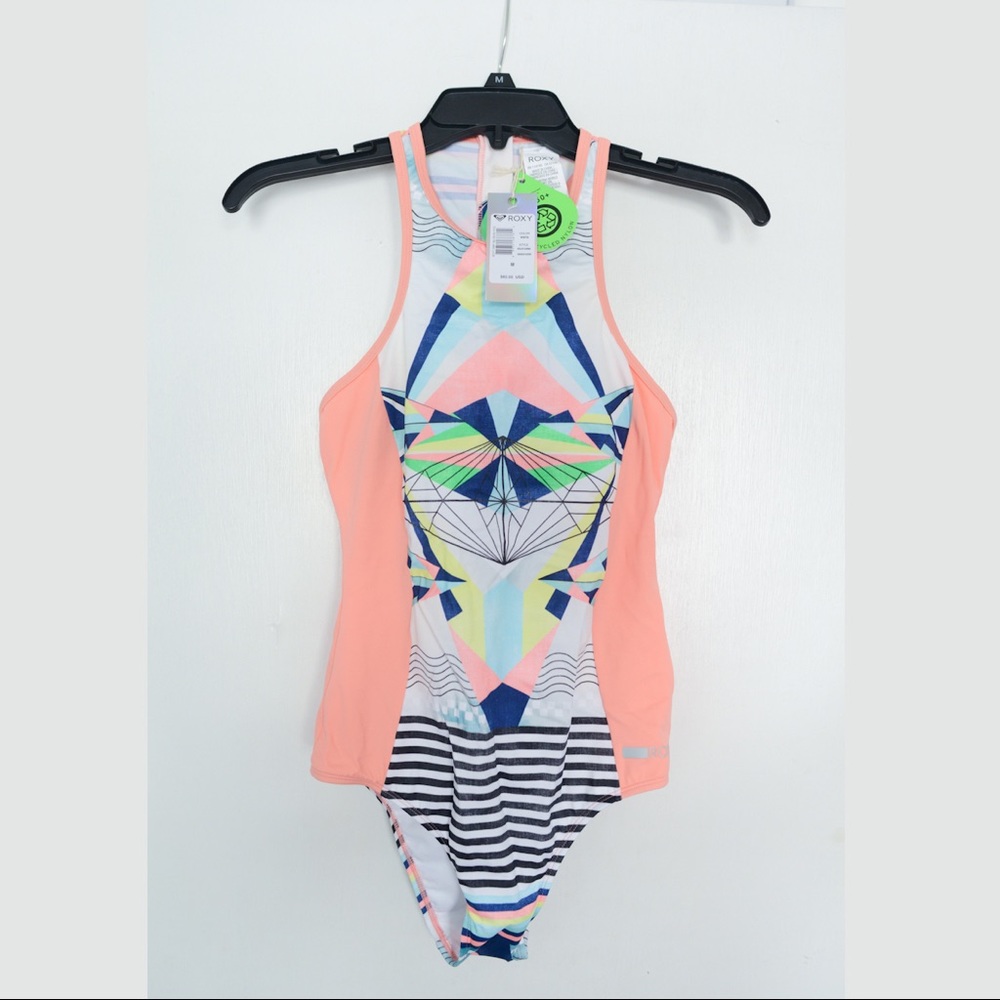 KEEP IT ROXY BACK ZIP ONE PIECE SWIMSUIT