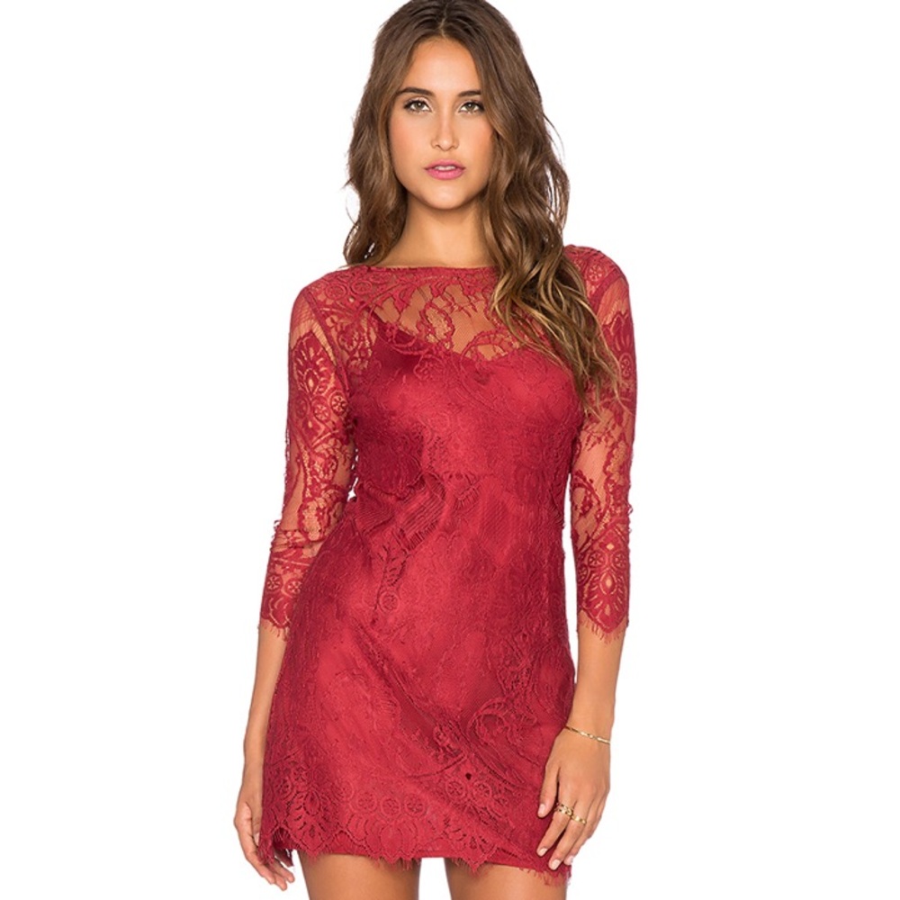  BB Dakota Natalia lace dress from Revolve NWT