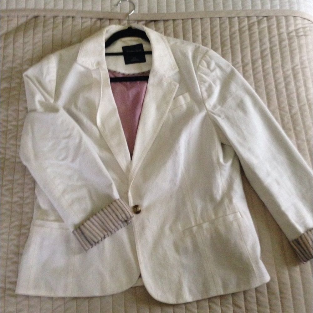 Faux Linen Blazer