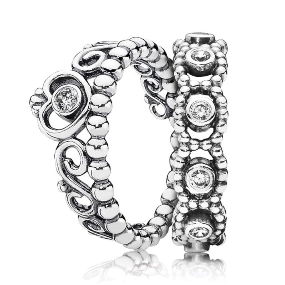 Pandora "Princess Ring" and "Her Majesty" ring