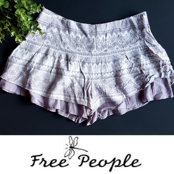 Free People Pants - Printed Summer Shorts