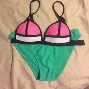 Pink and White bikini