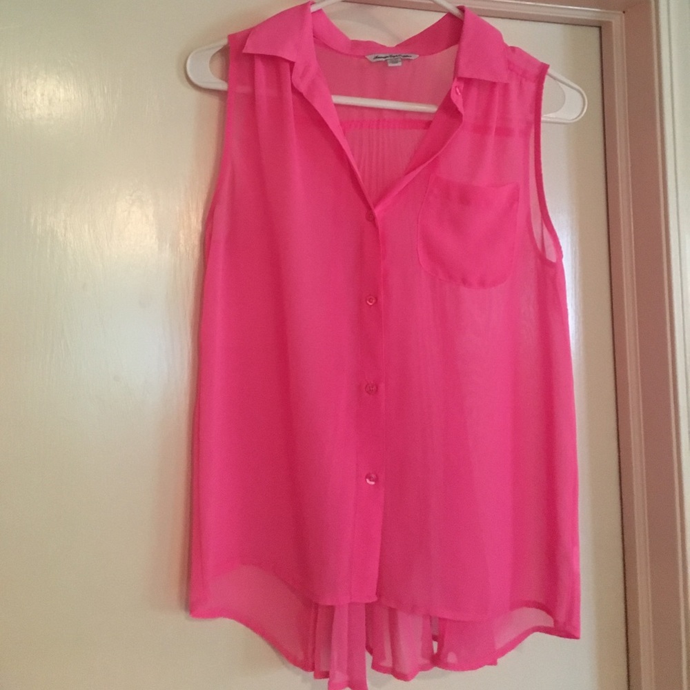 Hot Pink American Eagle Tank Top