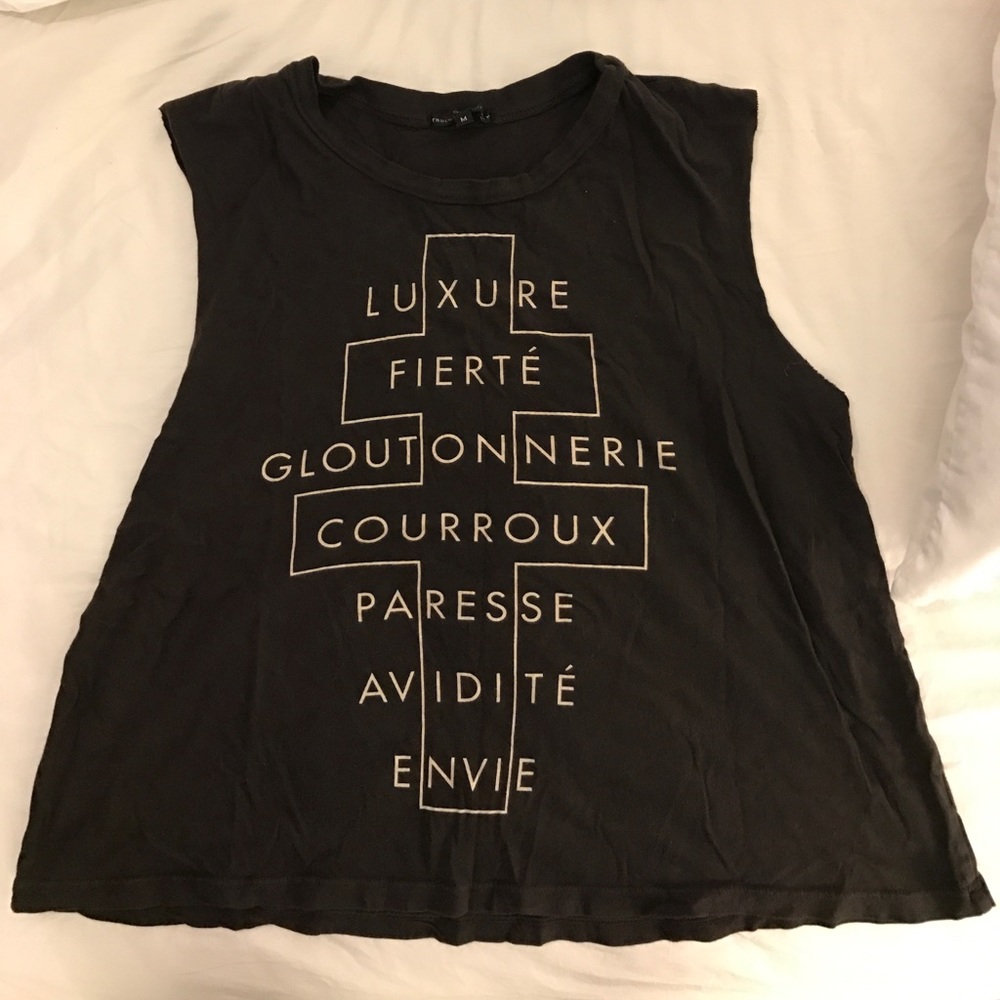 Cut-off Graphic Tank