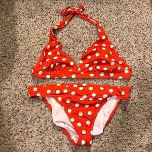 JCrew polka dot bikini