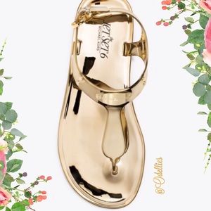 *Final Price* Michael Kors Metallic Jelly Sandals
