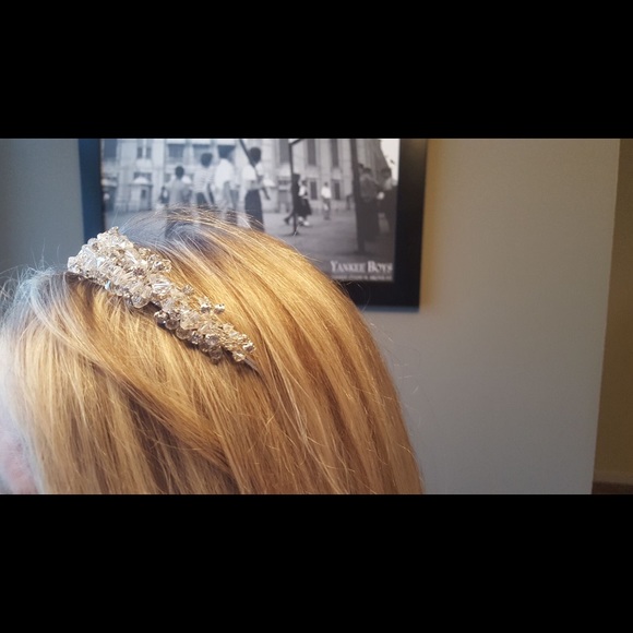 Mid Height Tiara with Crystals
