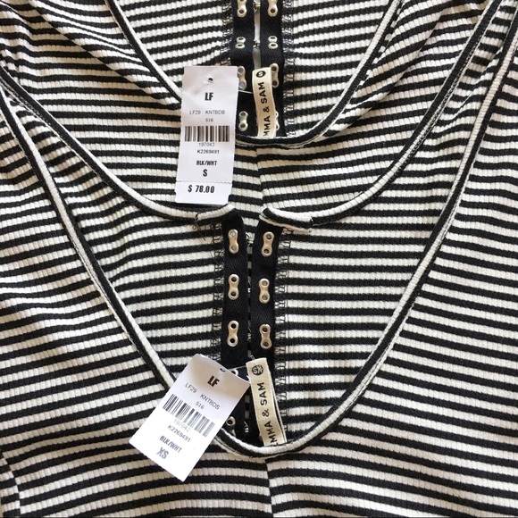 BNWT striped hook front bodysuit - Picture 3 of 3