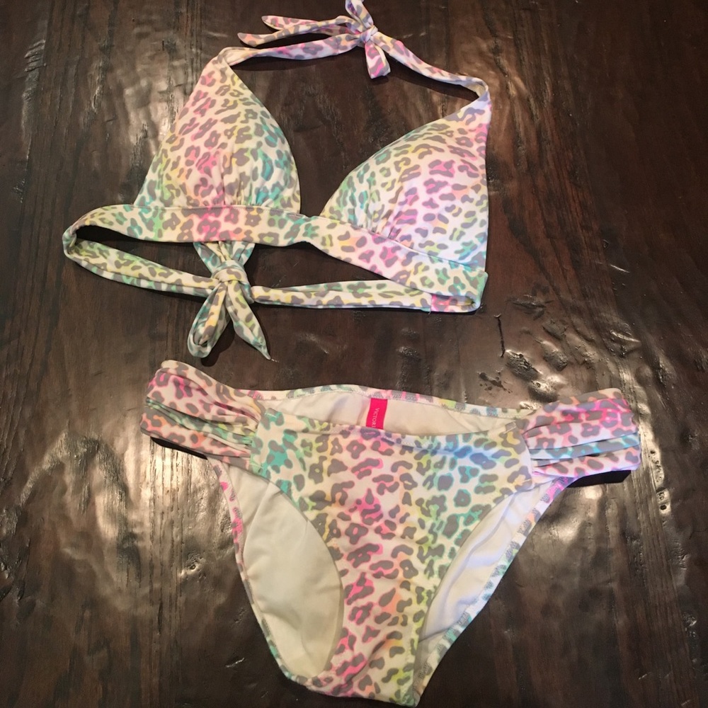 Victoria Secret Rainbow Cheetah Bikini