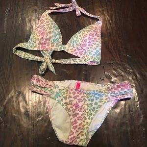 Victoria Secret Rainbow Cheetah Bikini