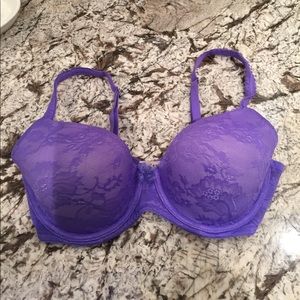VS Body by Victoria Lined Demi Purple Lace 34 D