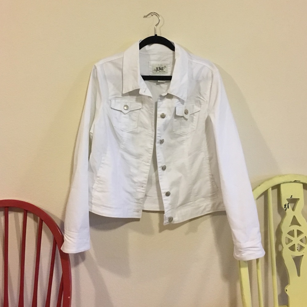 White Denimesque Jacket