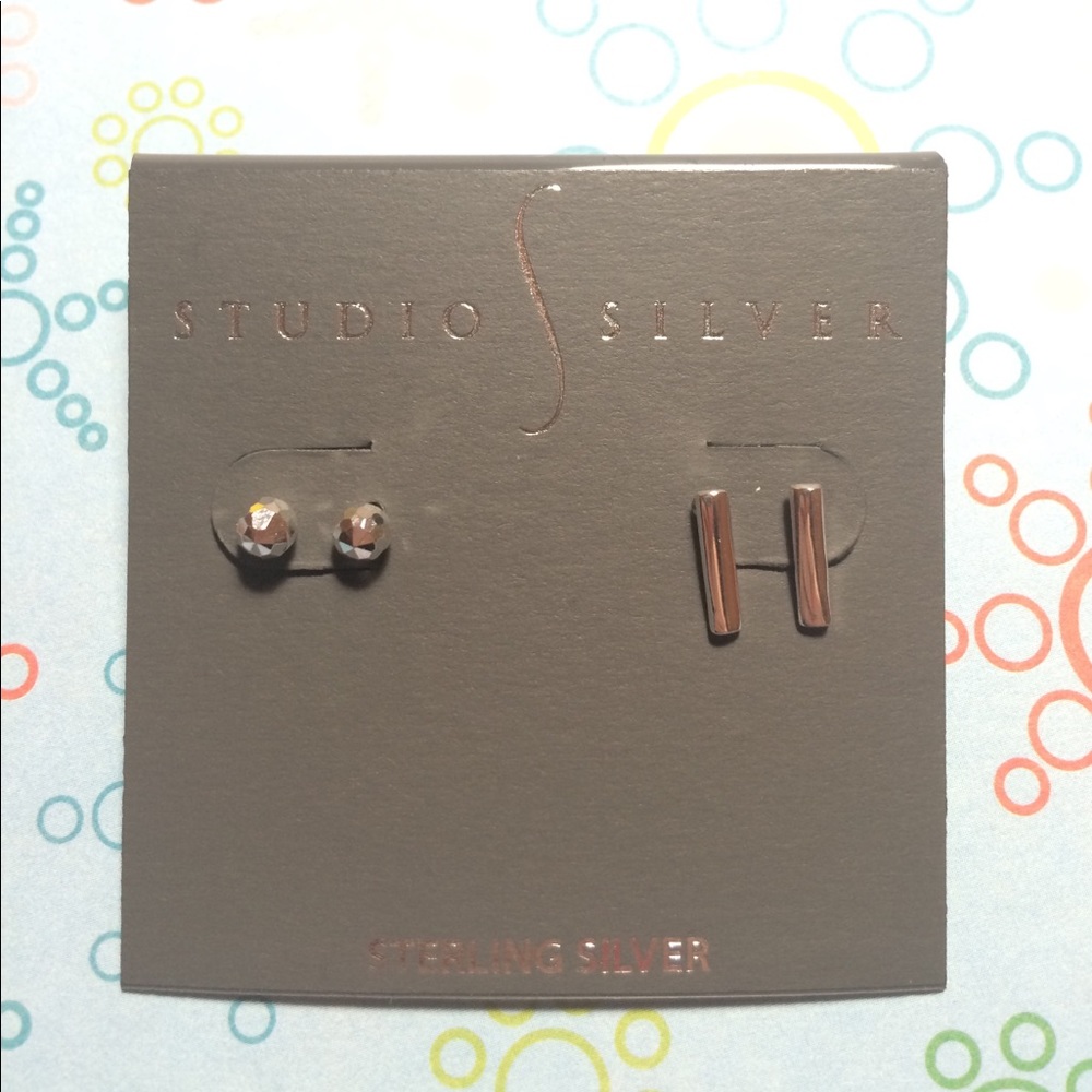 NWT Studio Silver Earring Set