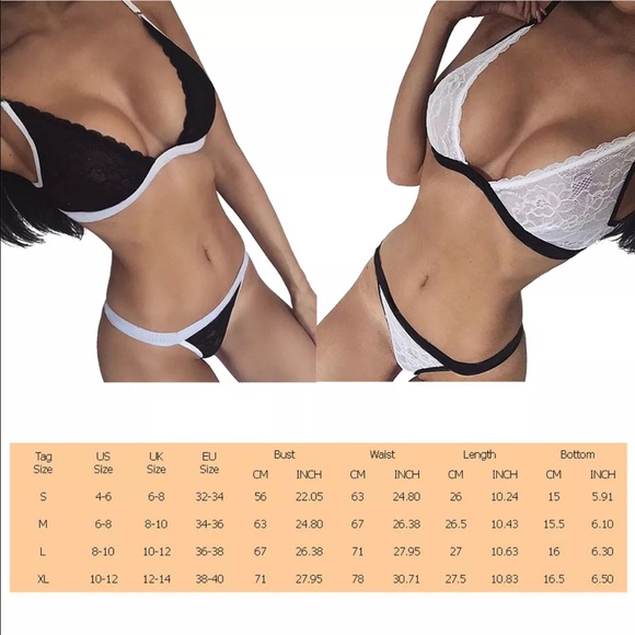 Black & White Lingerie Set - Picture 4 of 4