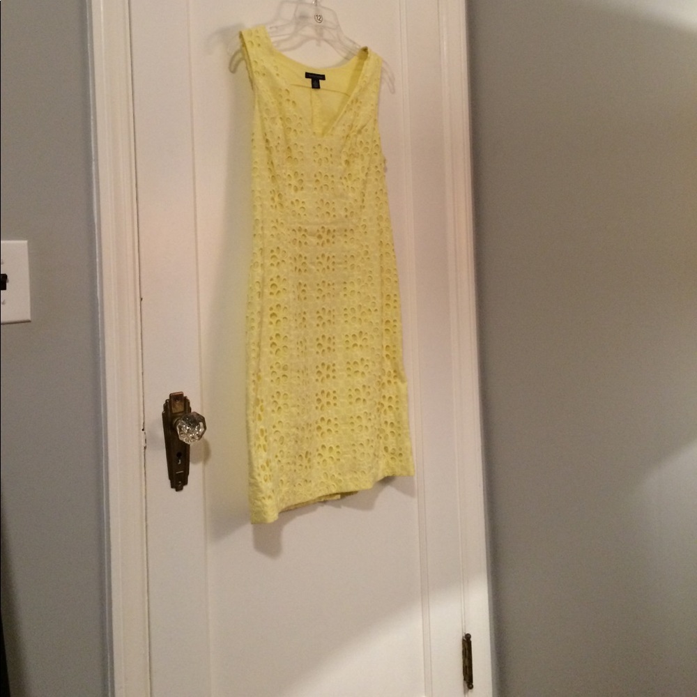 Size 8 Tommy Hilfiger Yellow Dress