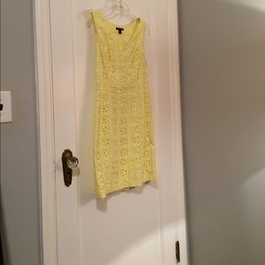 Size 8 Tommy Hilfiger Yellow Dress